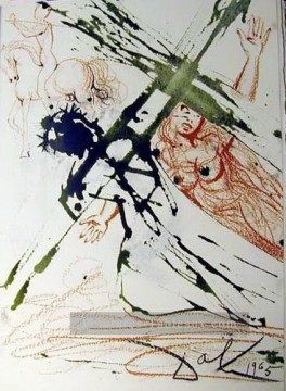 イエス Painting - 十字架を背負うイエス サルバドール・ダリ